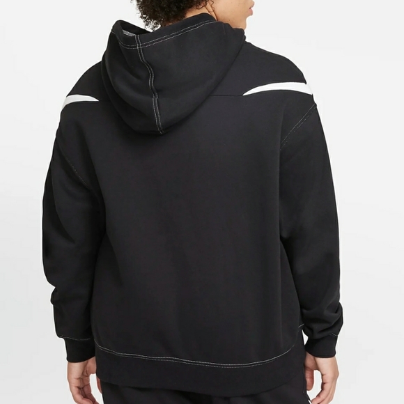 Nike 1X Swoosh Oversized Fleece Hoodie- Pit 28"-30"; Length 28" - Picture 9 of 11